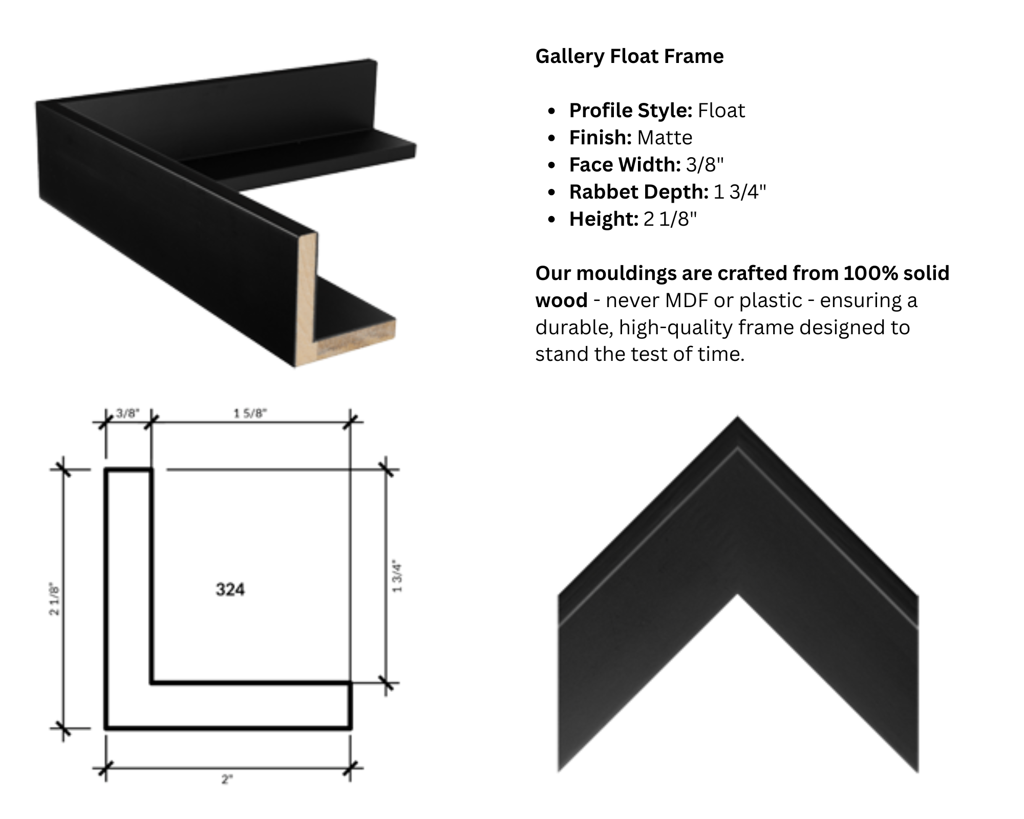 Gallery Float Frame Details