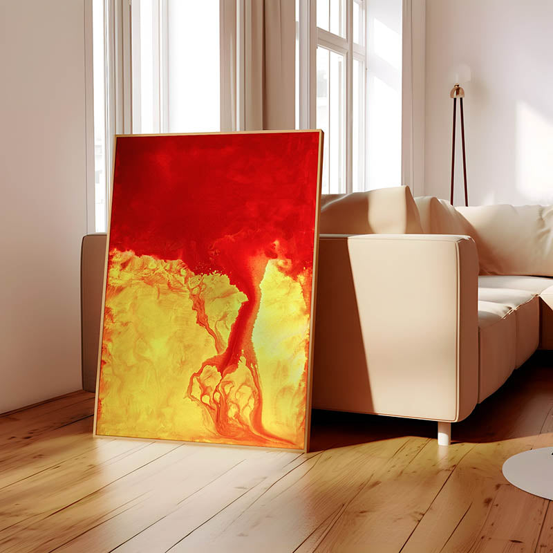Modern colorful abstract painting by Joe Papagoda — original abstract artwork available to buy online for home and corporate decor.